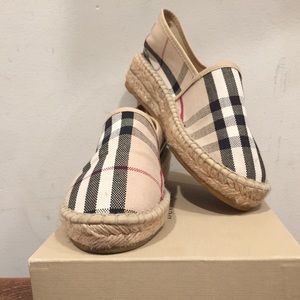 Burberry Girl’s Classic Check Espadrilles